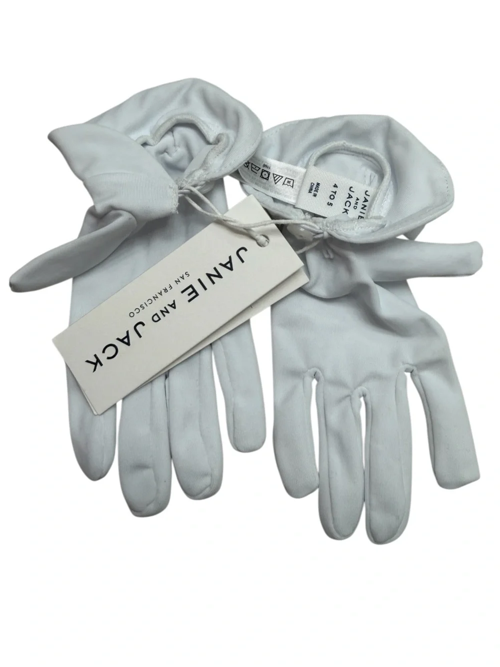 Janie and Jack White Bow Kids Gloves